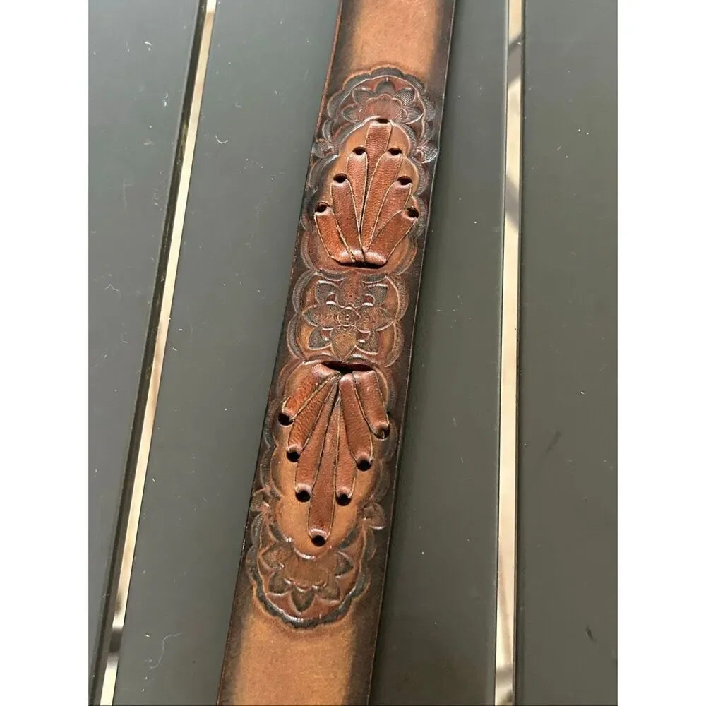 Leegin Leather Western Belt Brown - Picture 14 of 14